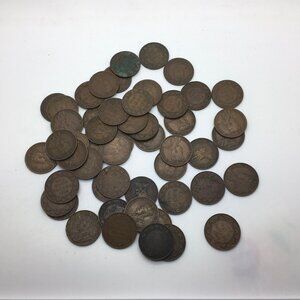 Canada Large Cents Lot 50 Pieces King Edward VII George V PEI Large Cent